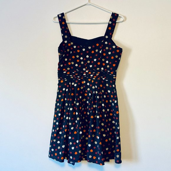 NWOT Navy + Apple Print Dress - Picture 6 of 6